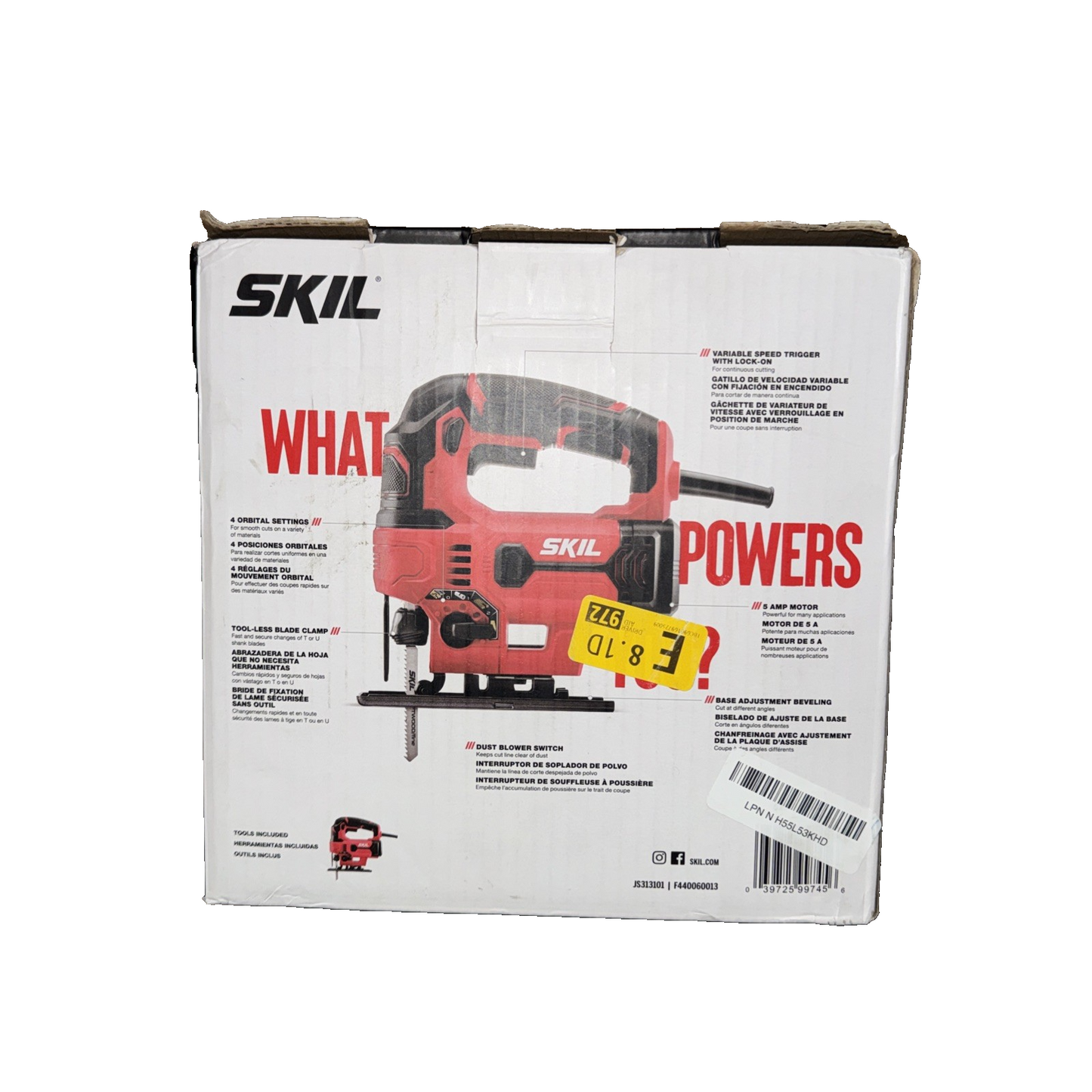 SKIL 5 Amp Corded Jig Saw - JS3131-00