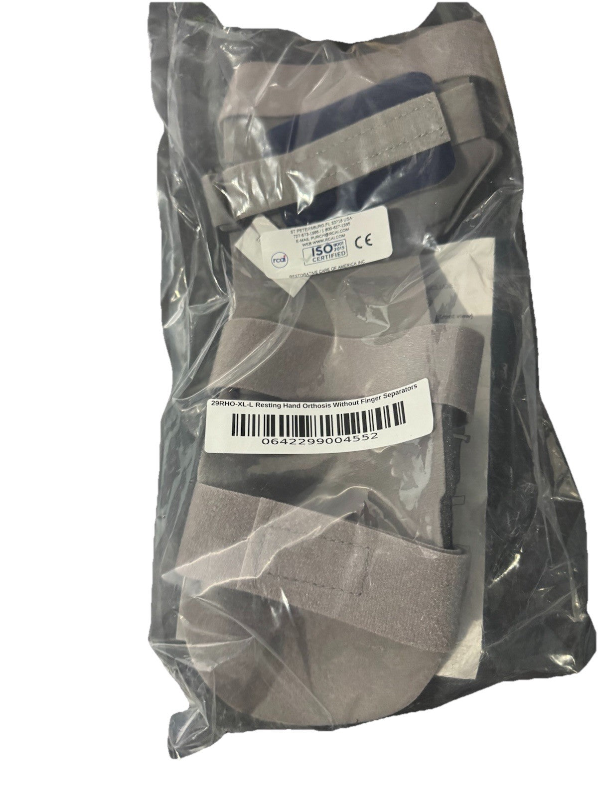 29RHO-XL-L Resting Hand Orthosis Without Finger Seperators XL Left