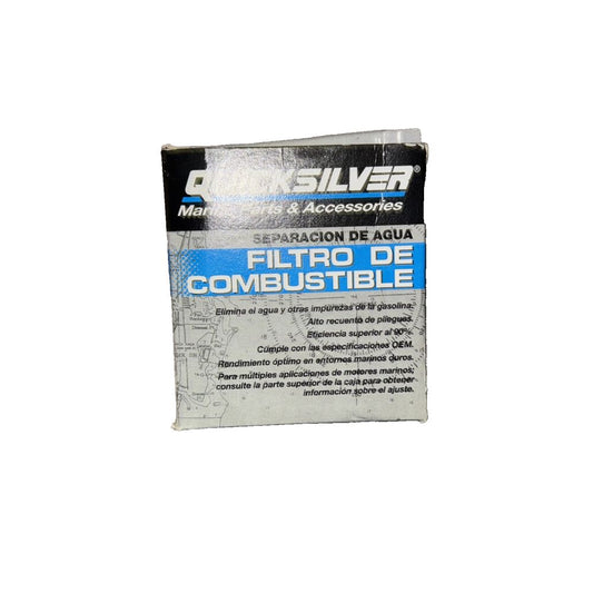 Quicksilver 8M0154772 Water Separating Fuel Filter – a white plastic bag with a black label on it