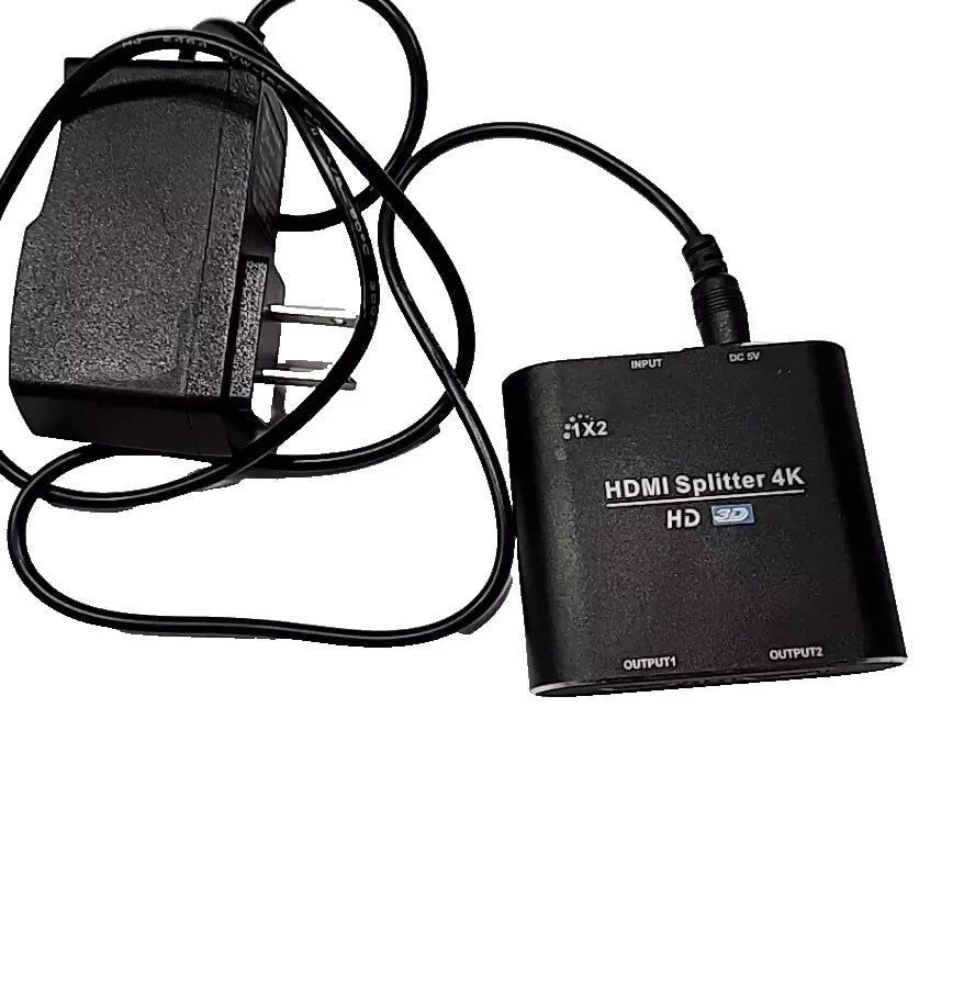 HDMI Splitter 4K 1x2, High-Quality Video Output Hub for Dual Display, 4K Resolut, Unbranded – a usb to hdmik adapt