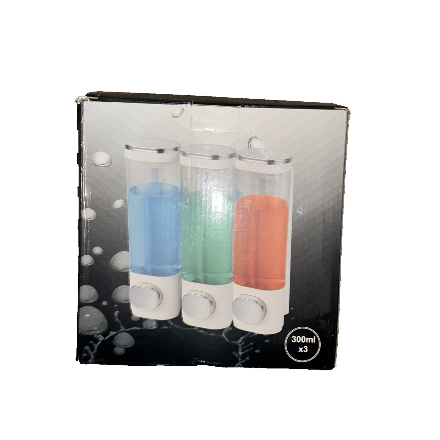 Soap Dispenser with Button 3 Pack 300Ml Capacity Each