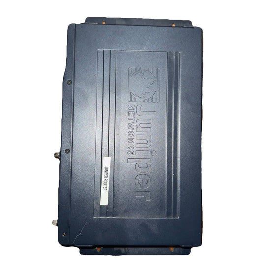 Juniper SRX210 Services Gateway (No Cables) – a black box with a white label on it