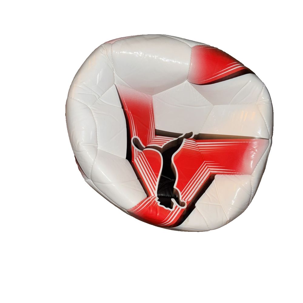 Puma Prestige Ball Size 5 – a soccer ball with a red and white design