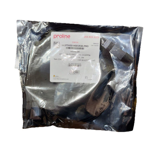 Mellanox MCP7H50-H001R30 Compatible DAC 1m (3ft) InfiniBand HDR 200Gb/s to 2x100 – a package of black powder