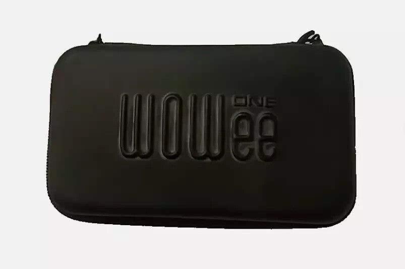 Wowee One Portable Speaker - Compact, Rechargeable with Carry Pouch – a black case with the word ' s on it