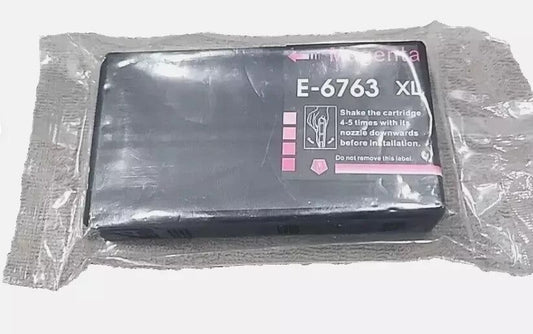 E-6763 XL Magenta Ink Cartridge - High Yield, Vivid Color Printing, Unbranded – a black battery pack with a white background