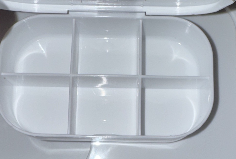 5 Tier Medicine Storage Container White + Daily Pill Organizer