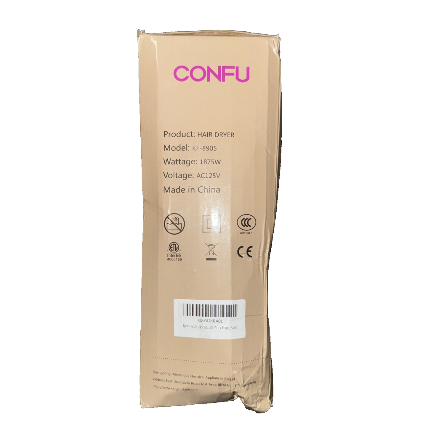 Confu KF-8905 Home Salon Hair Dryer