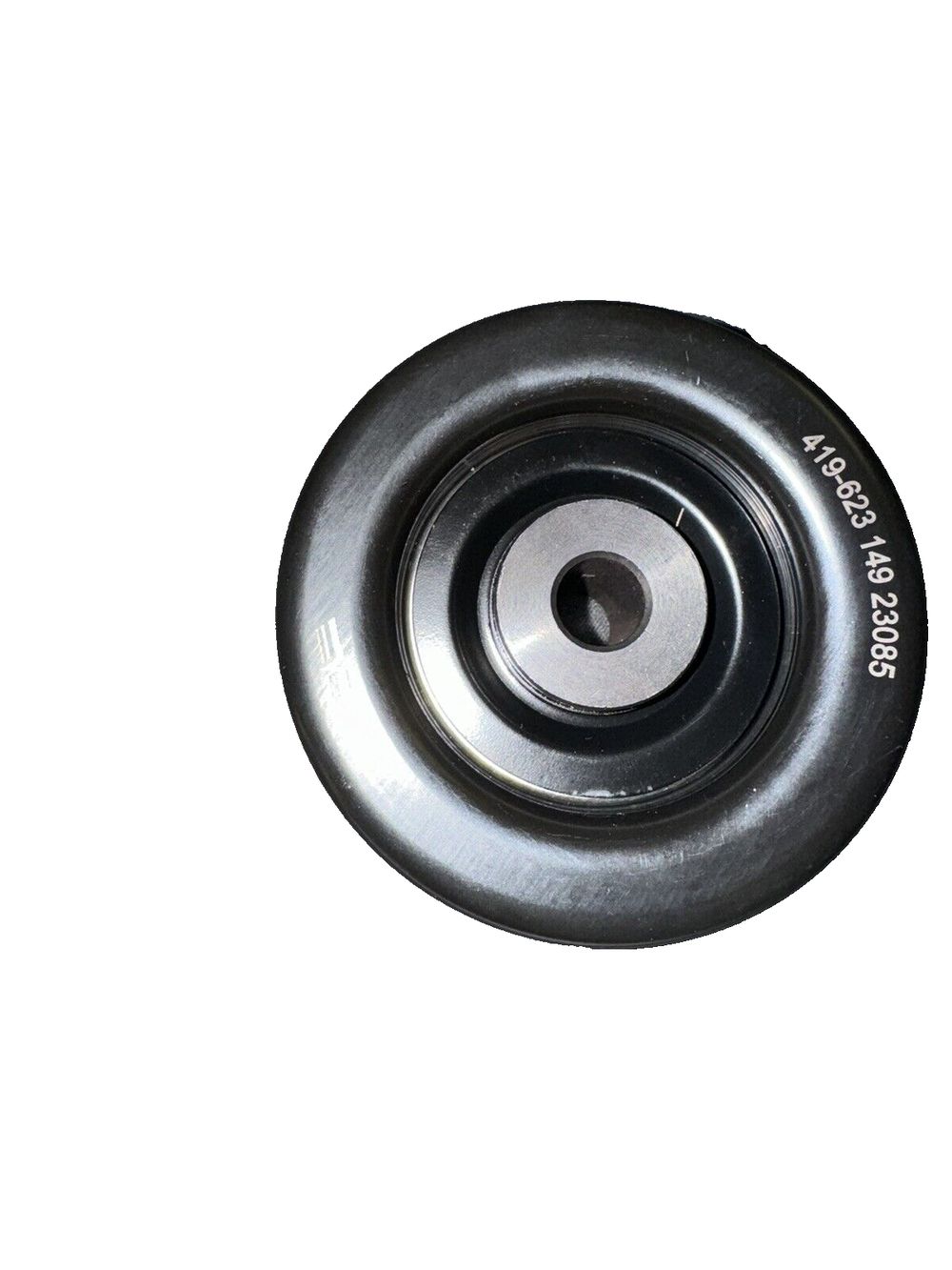 Dorman 419-5005 Accessory Drive Belt Idler Pulley Compatible with Select Models – a black wheel with a white background
