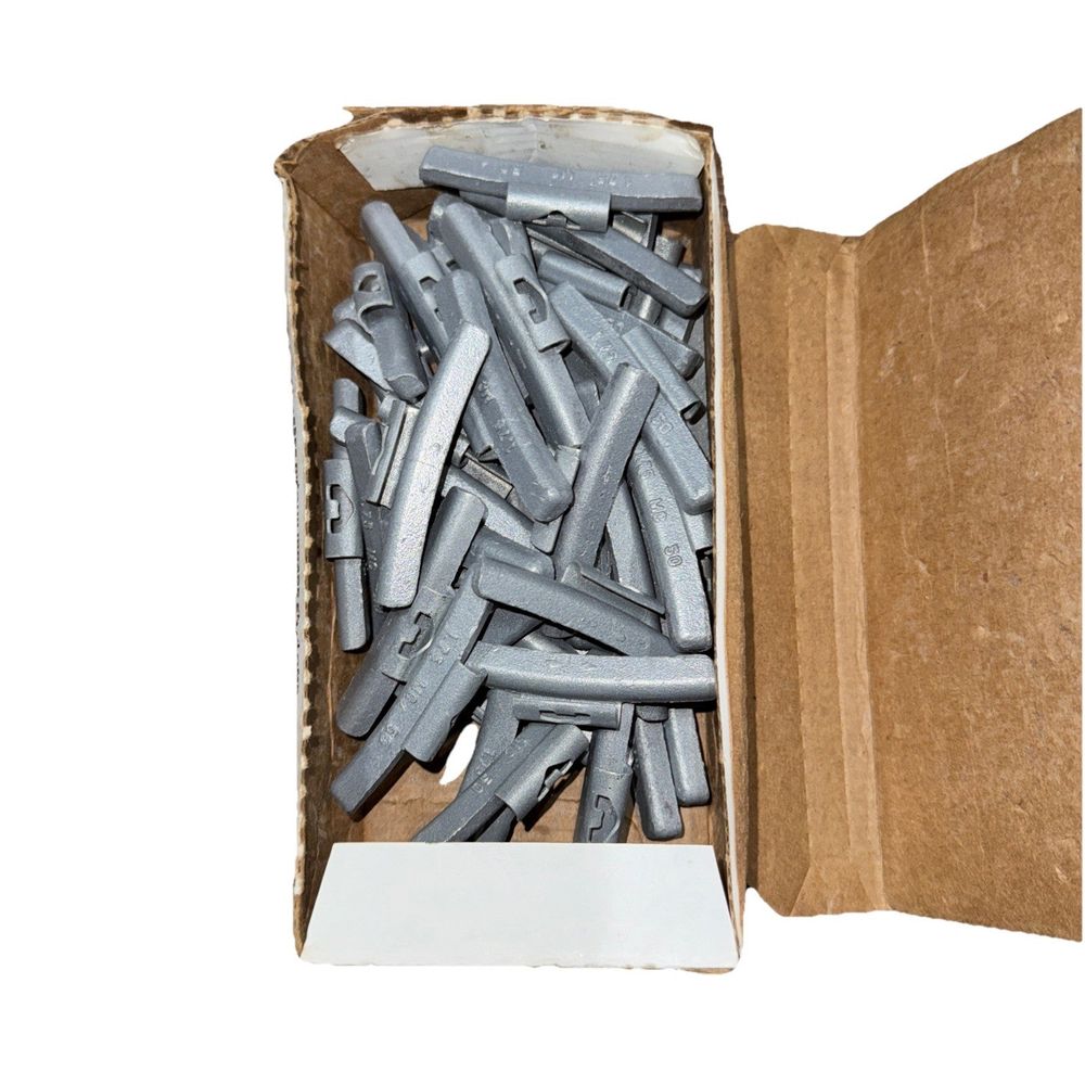 LFTMCS-000175 50 PC 1.75 Lead Balancing Weights, DaveyDooDeals – a box of silver colored nails