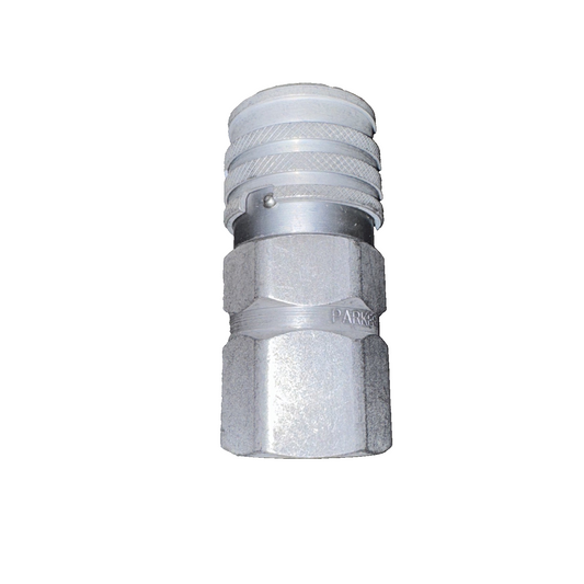Parker FEM-501-12FO Quick Connect Hydraulic Coupler — ISO 16028 Flat-Face, 1/2"