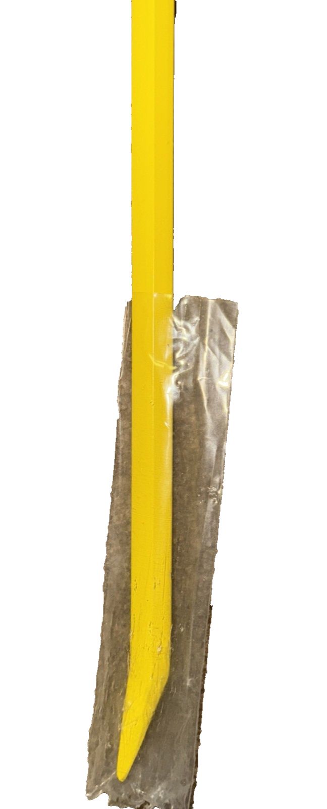 Stanley 55-124 24" x 1" pinch bar – a yellow pole with a plastic cover on it