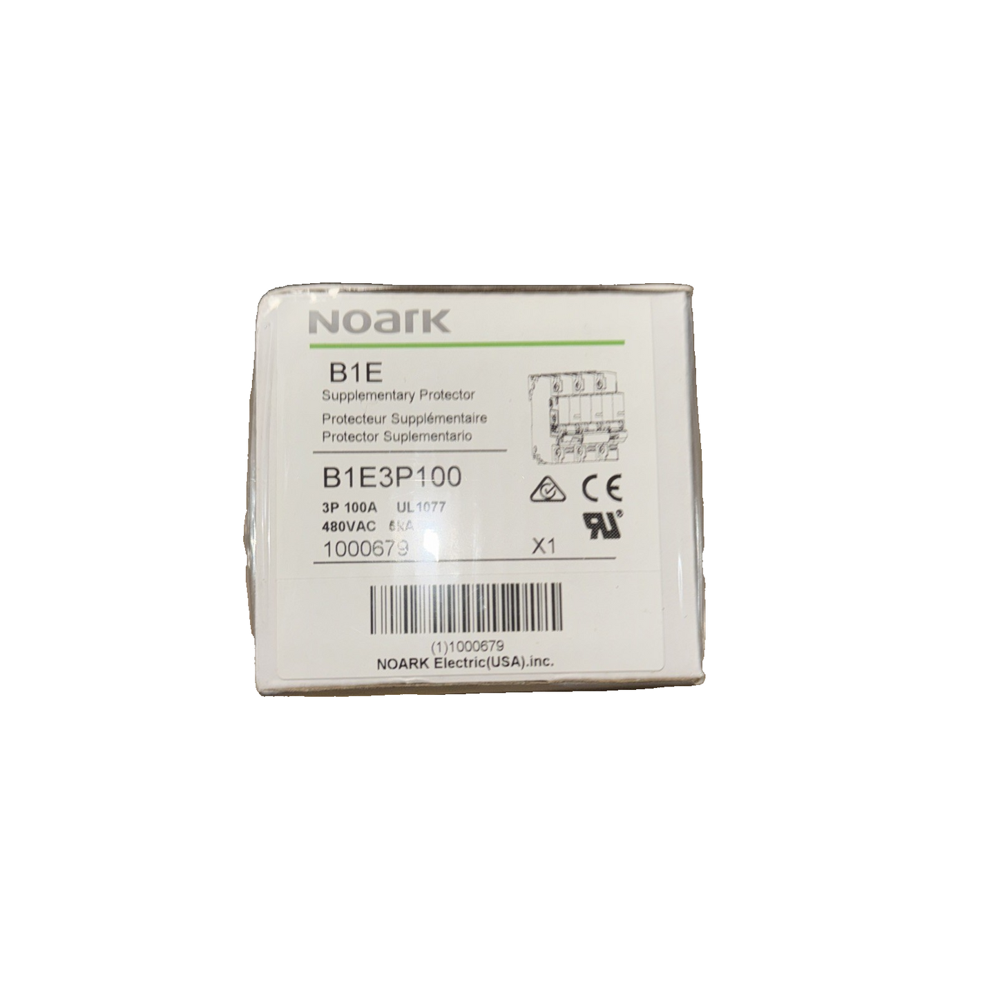 Supplementary Protector 100A, 480Vac 3P | B1E3P100