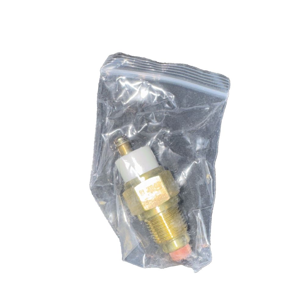 128275-91340 Temperature Sensor Yanmar 1GM 2GM 3GM Water Cooled Marine Engines, Recmar – a plastic bag with a yellow valve