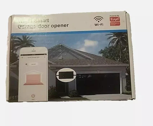 Smart WiFi Garage Door Controller - Remote Access, Voice Control, Easy Setup, Unbranded – a box with a phone on it