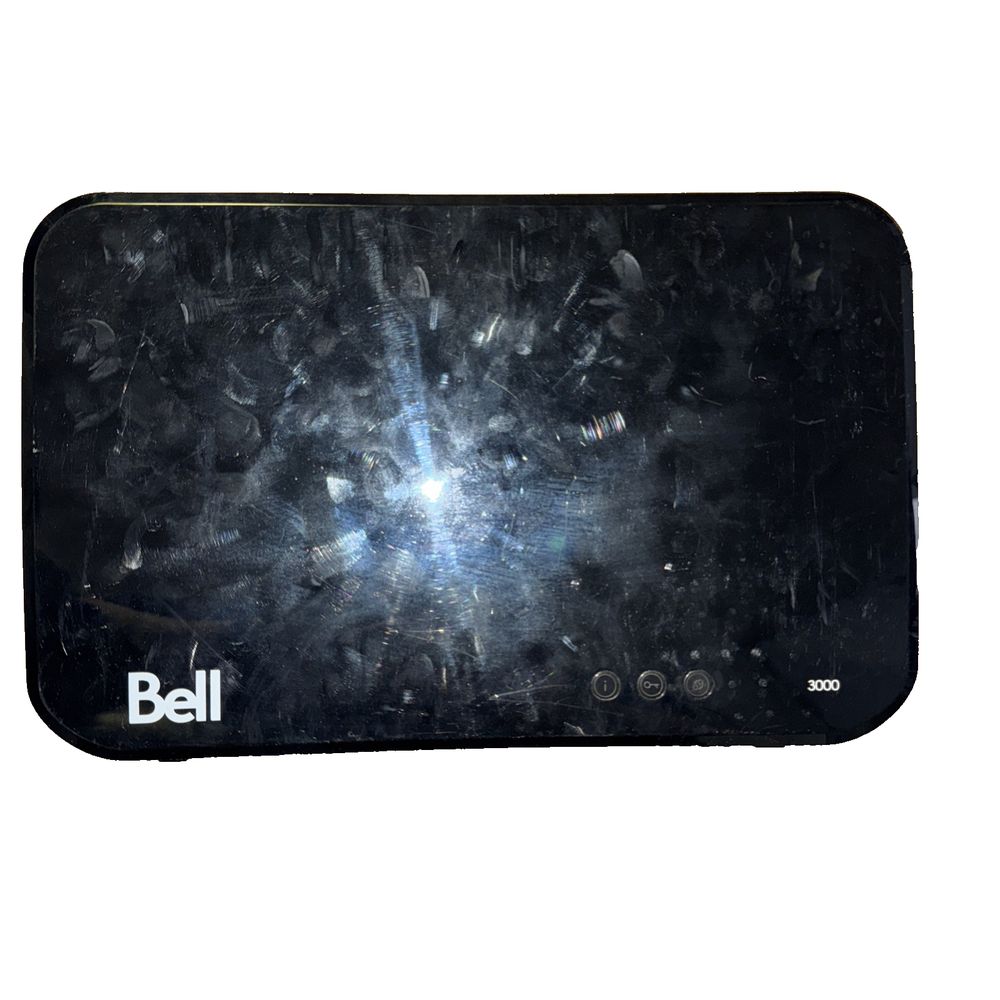 Bell SagMeCom Home Hub 3000 Fast 5566 No Cords #253655619 Glossy Finish, Sagemcom – a black laptop with a white background