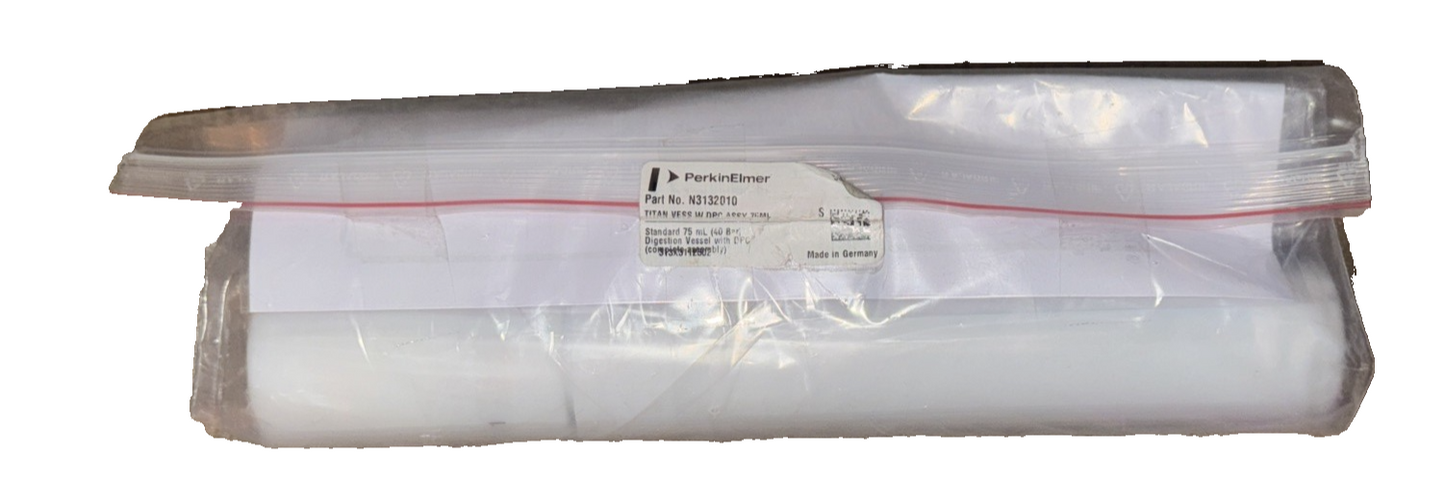 75 mL, 40 Bar Digestion Vessel, with DPC, Complete Assembly N3132010 Titan MPS
