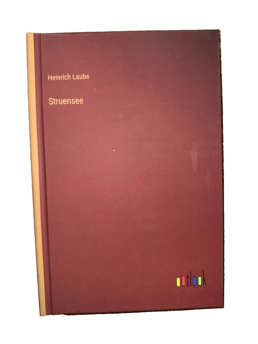 Struensee By Heinrich Laube, DaveyDooDeals – a book with a red cover and a yellow border