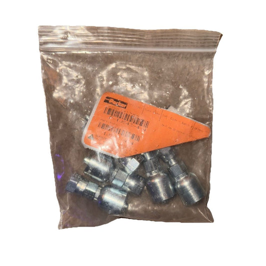 1JS43-4-4 Parker 43 Series ORFS Female Fitting 5 Pack, DaveyDooDeals – a bag of blue and orange plastic pipe fittings