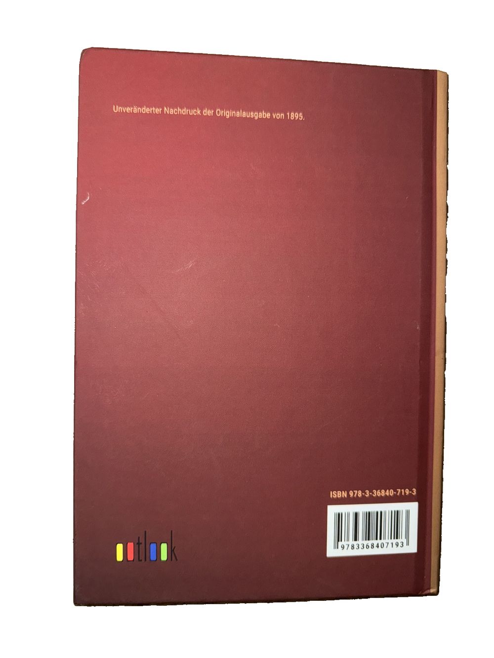 Friedens- und Kriegsmoral der Heere am Ausgange des XIX. Jahrhunderts, DaveyDooDeals – a red hardcover book with a white background