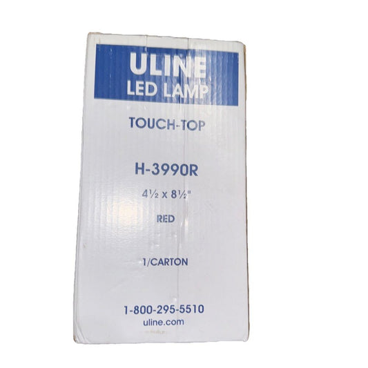 Uline Touch Top H-3990R 4 1/2" x 8 1/2" Red, DaveyDooDeals – a white box with a blue line on it