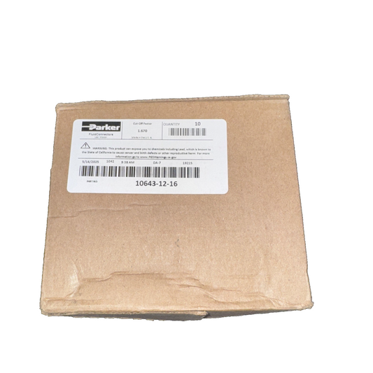 Parker 10643-12-16 Fitting 1'' Hose X 3/4'' Female JIC 10 Pack