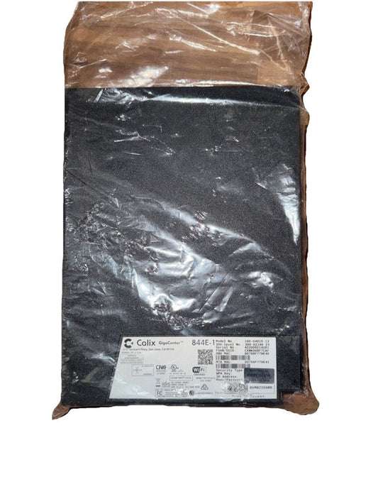 Calix Gigacenter 844E-1 Router No Cables – a bag of black plastic bags