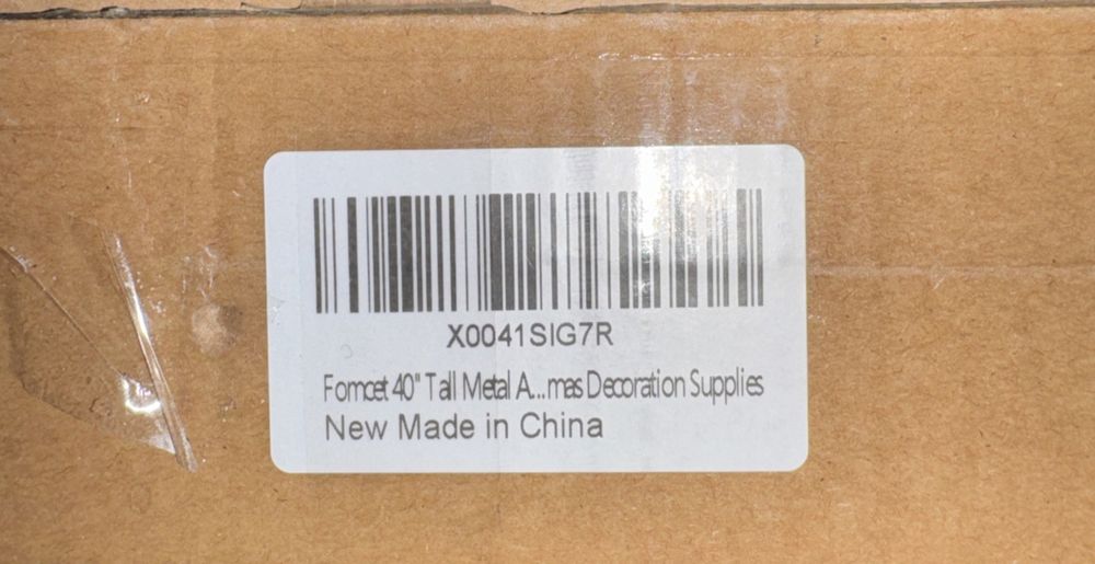 Fomcet Over the Table Rid Stand With Clamps 40" tall – a box with a barcode label on it