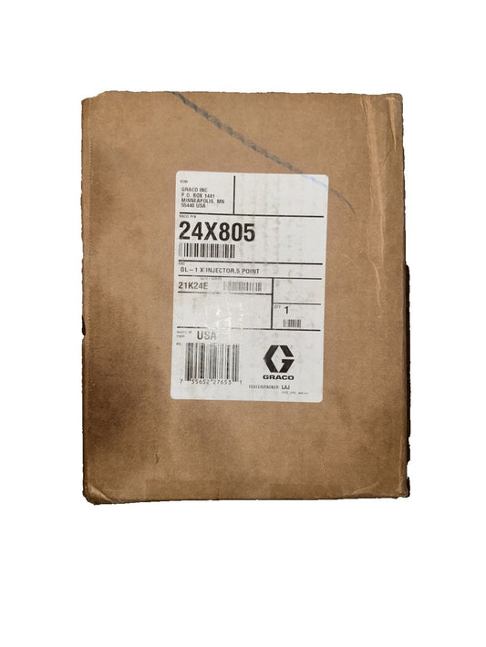 Graco 24X805 GL-1 X Injector, 5 Point - High-Performance Fluid Delivery Solution – a brown cardboard box with a label on it