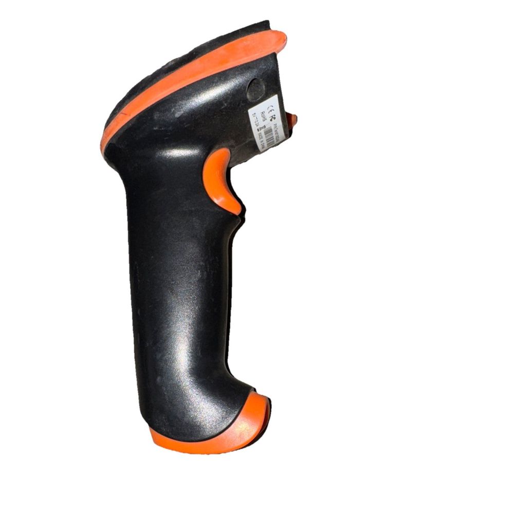 Tera 5100 Barcode Scanner – a black and orange plastic handle