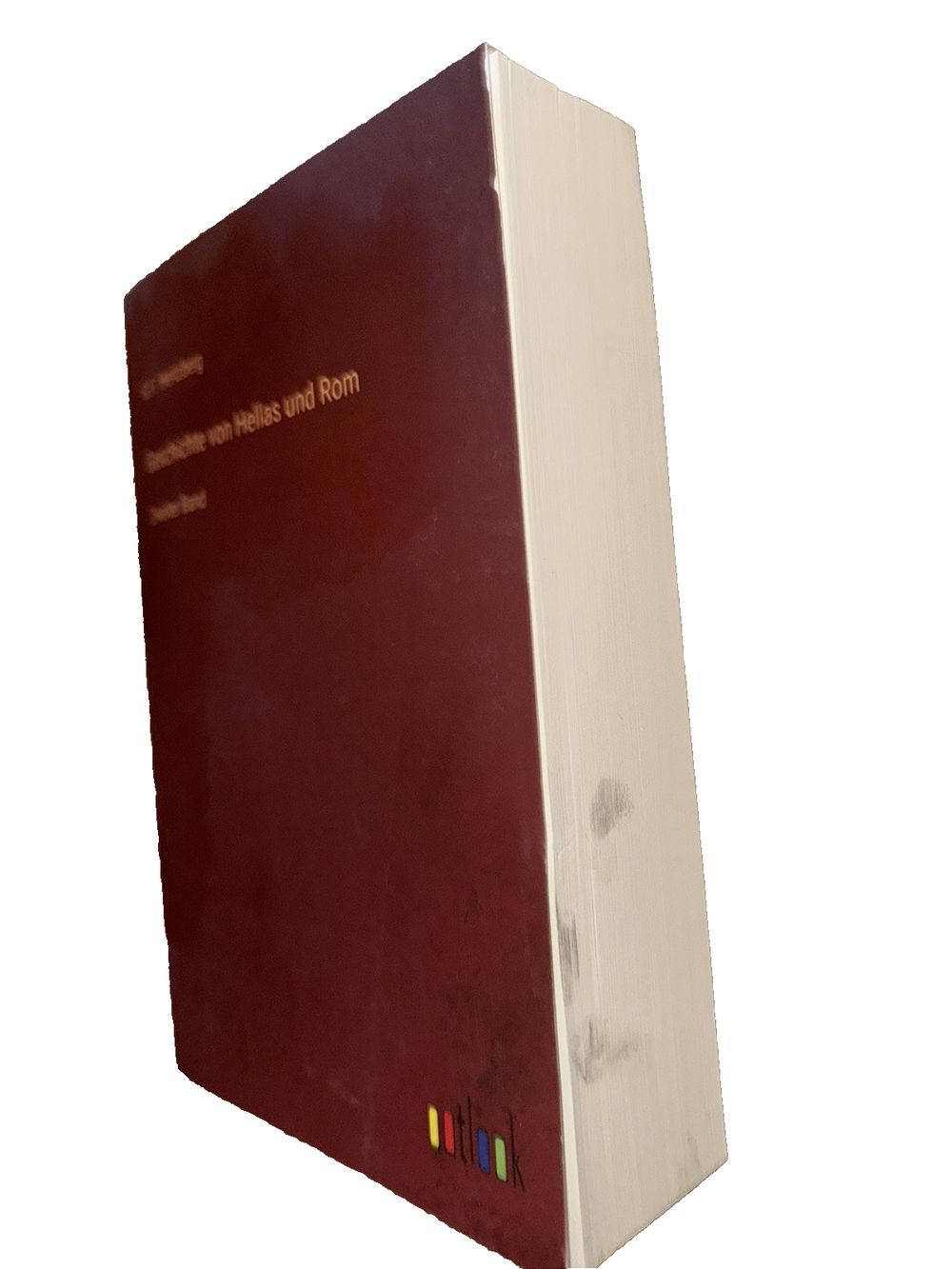 Geschichte von Hellas und Rom: Zweiter Band, DaveyDooDeals – a book with a red cover and a white cover