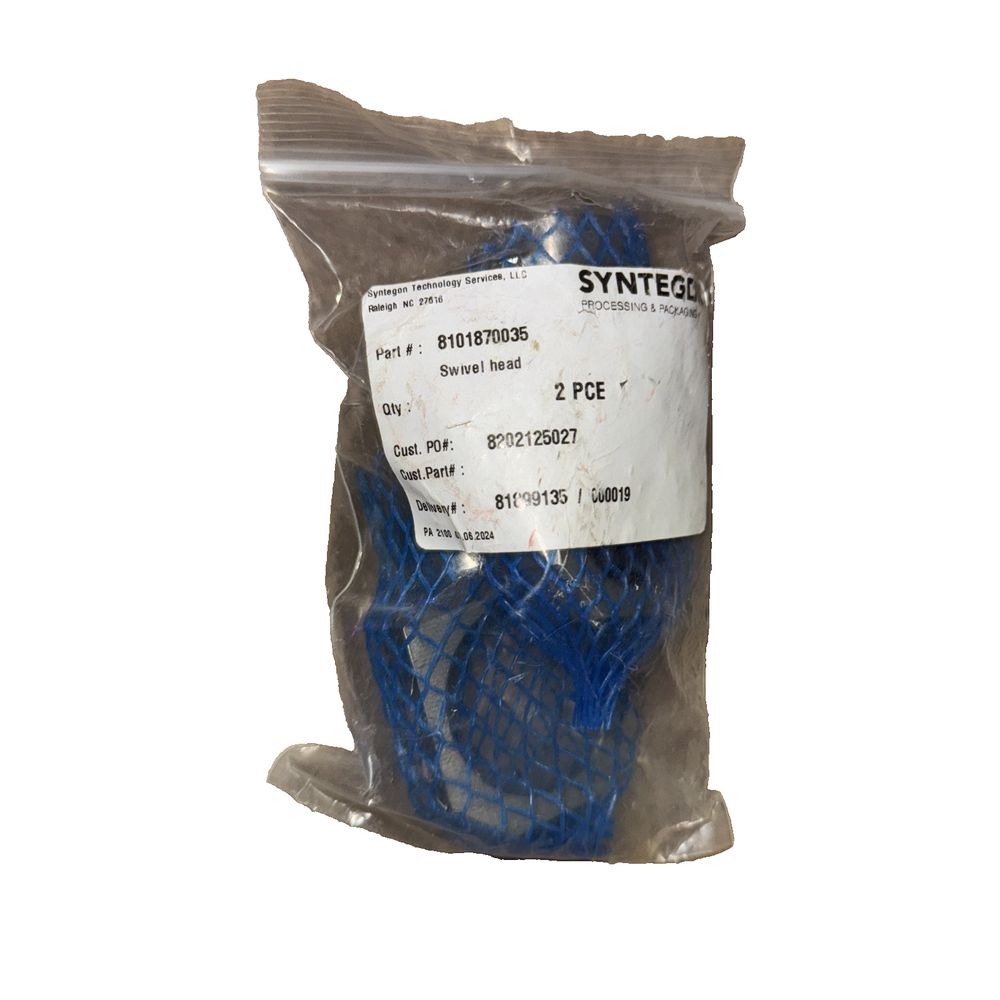 Syntegon 8191870035 Swivel Head 2 PC – syns 2 - piece blue nylon cable