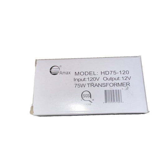 75W Electronic Low Voltage Halogen Transformer HD75-120, Amax – the box of the new model h7 - dx - 1 - dx - 2 -