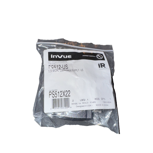 INVUE PS512X22 5.3V Micro USB Power Supply US