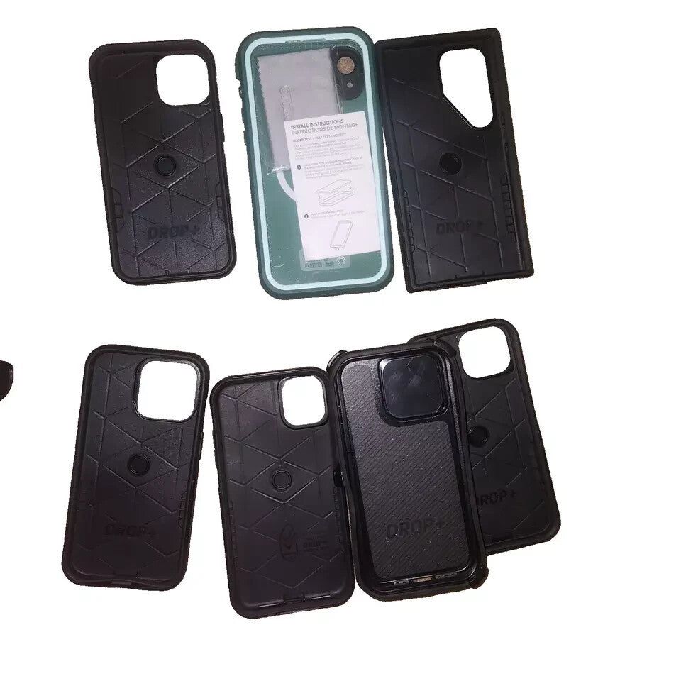 Lot of 8 OtterBox Cases - 7 Phone Cases + 1 Tablet Case - Durable Protection – four iphone cases with a card slot