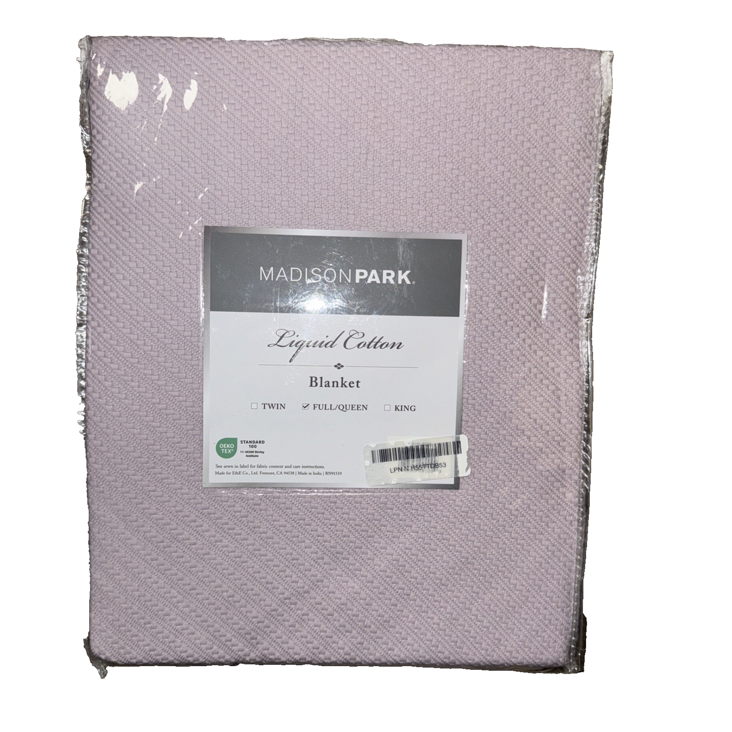 Madison Park Full/Queen Blanket Light Purple