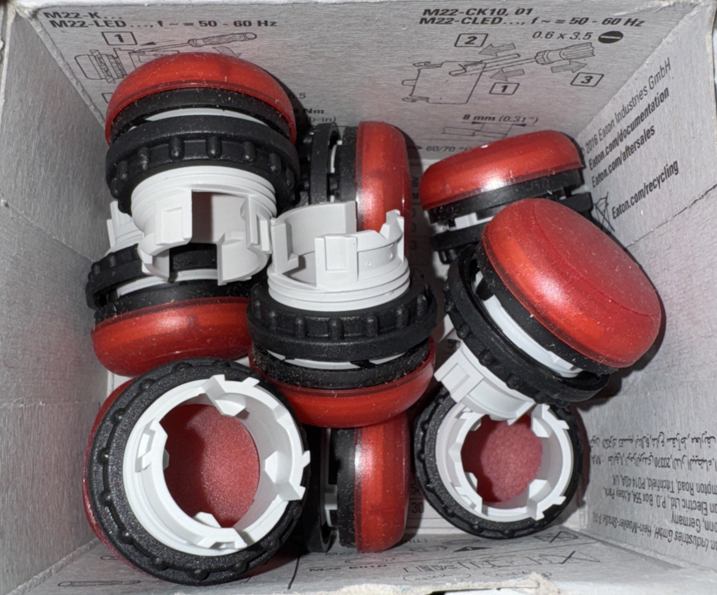 Eaton M22 modular pushbutton - M22-L-R 10 Pack