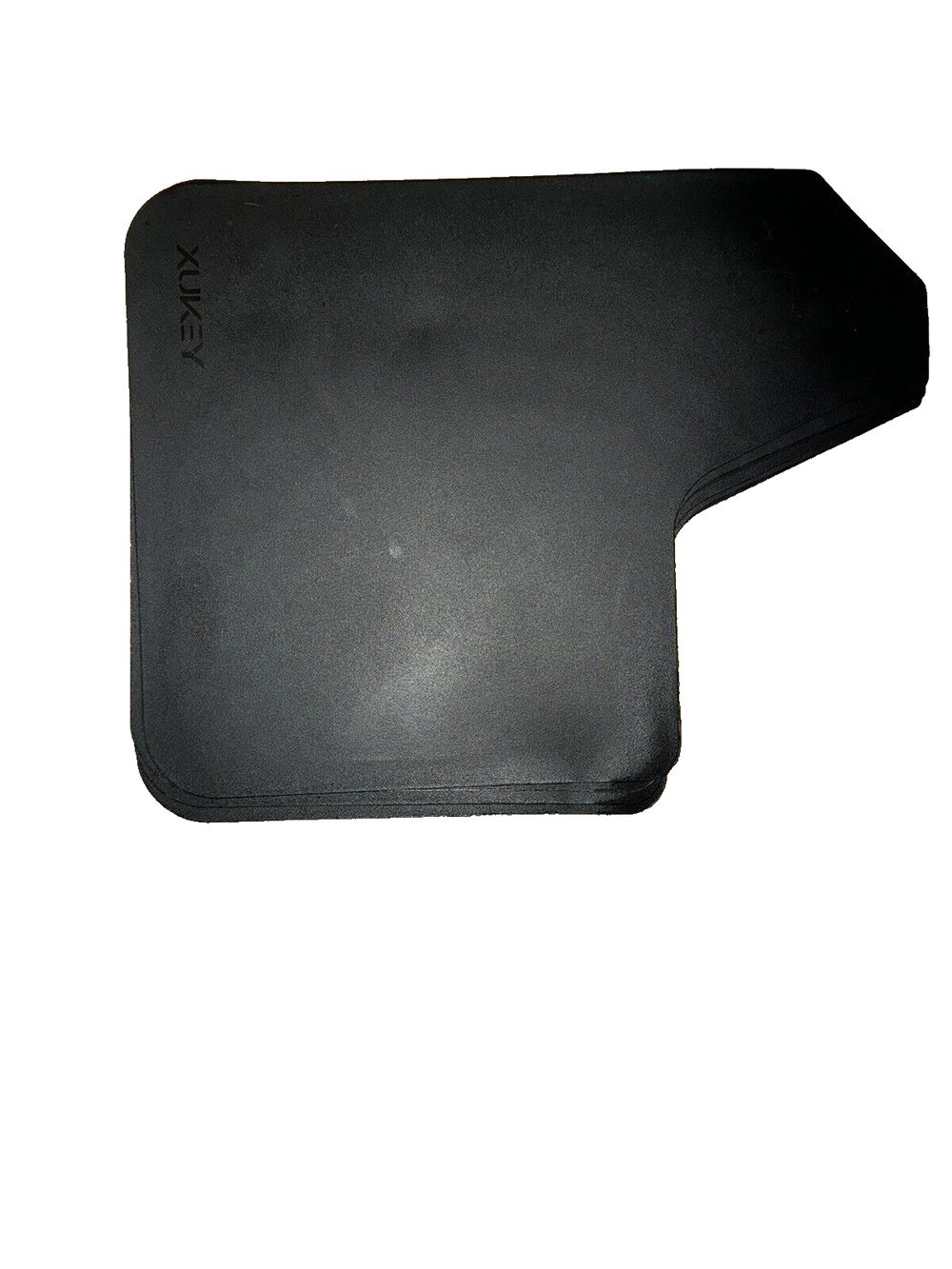 Rally Armor MF12-BAS-BLK Basic Black Mud Flap with Logo (Universal Fitment (no – a black mouse pad with a white background