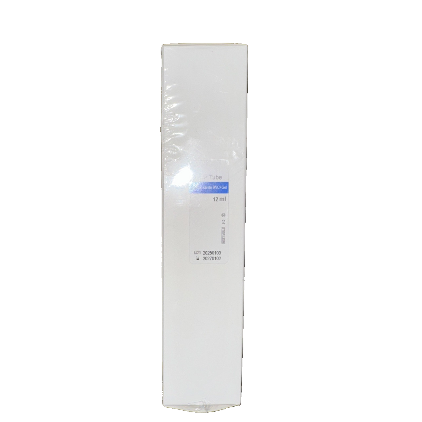PRP Tube Sodium Citrate 9NC+Gel 12ML Exp 2027