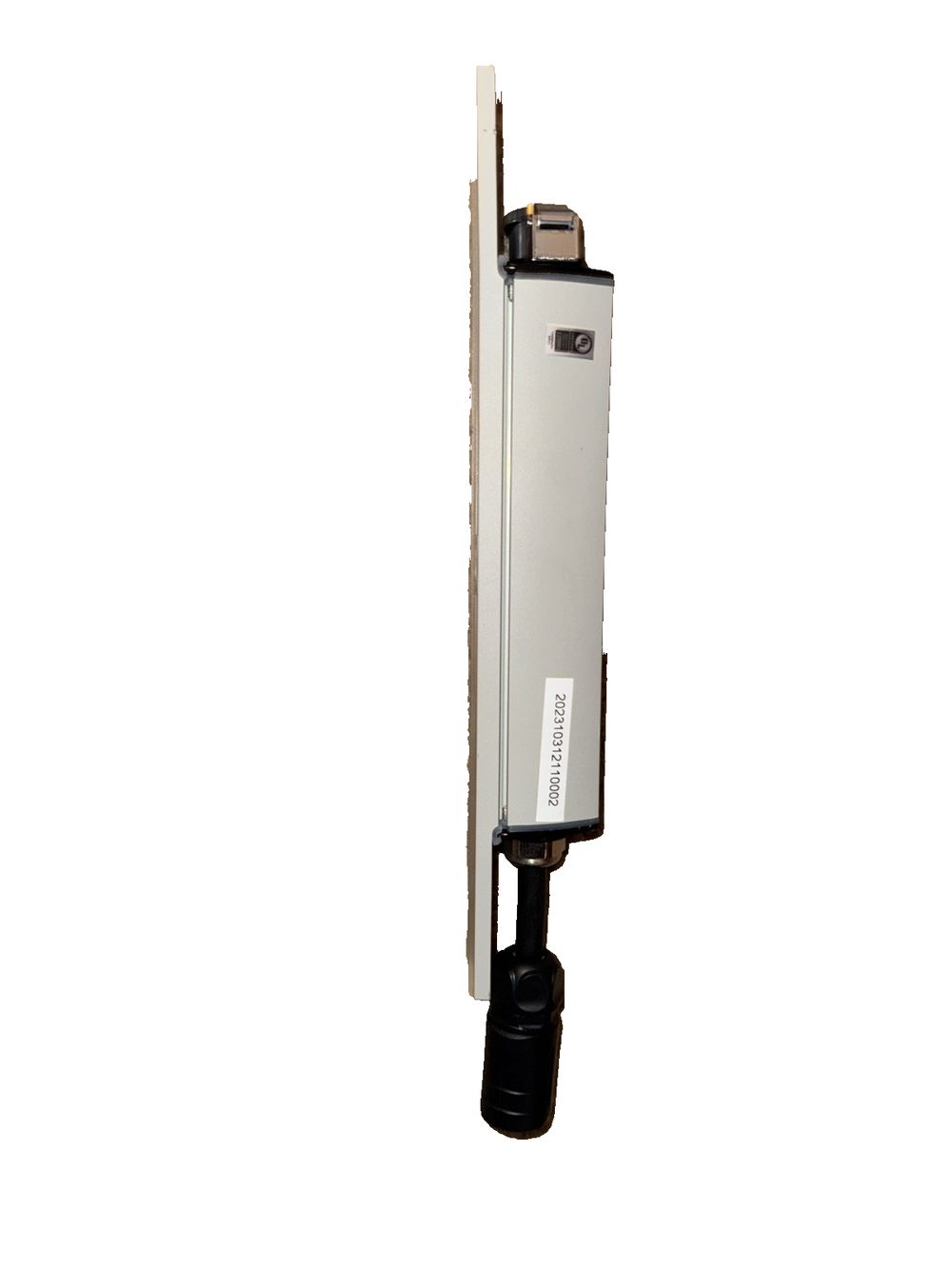 Cooper LM-05L-930-120-OD-STD-UNV-S-12 120-277V 5.5 Light Fixture – a white wall mounted door handle with a black handle
