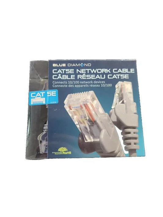 BlueDiamond 6686 Cat5e Network Patch Cable, 14ft, Grey – High-Speed Ethernet, Blue Diamond – cat6e cable cable cable cable cable cable cabl…