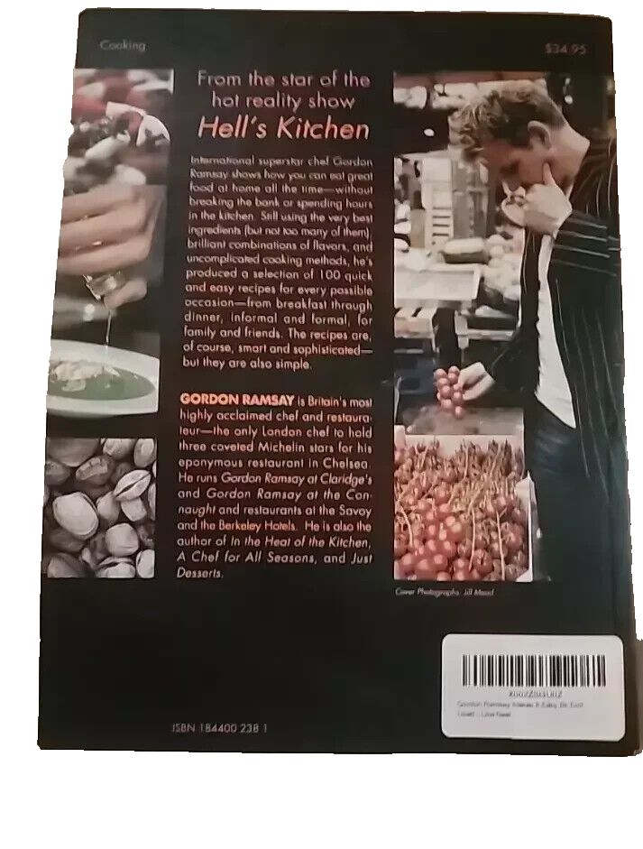 Gordon Ramsay Makes It Easy: 100 Sophisticated Recipes Cookbook - Simple &, DaveyDooDeals – the book cover for from their kitchen