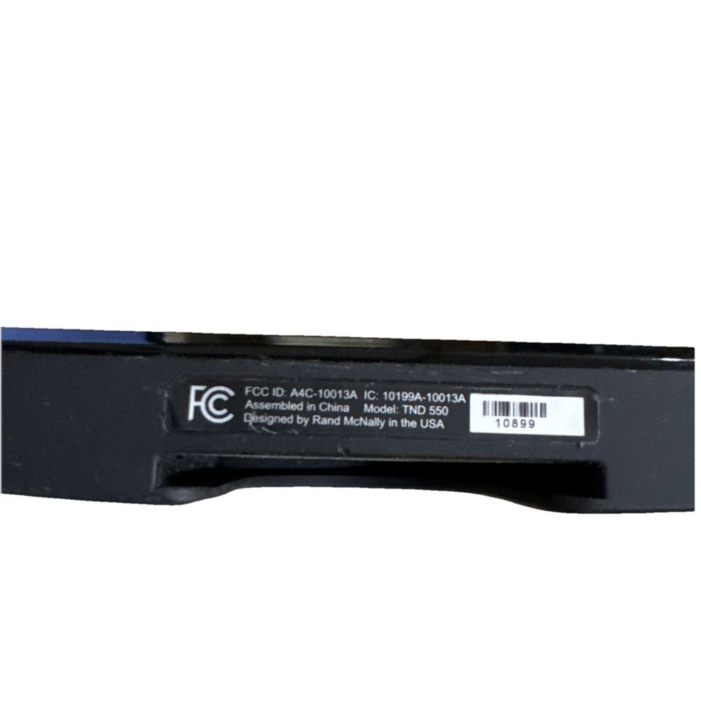 Rand MCnally TND 550 Truck GPS No Mount/Cord – a black plastic stapleer with a white background
