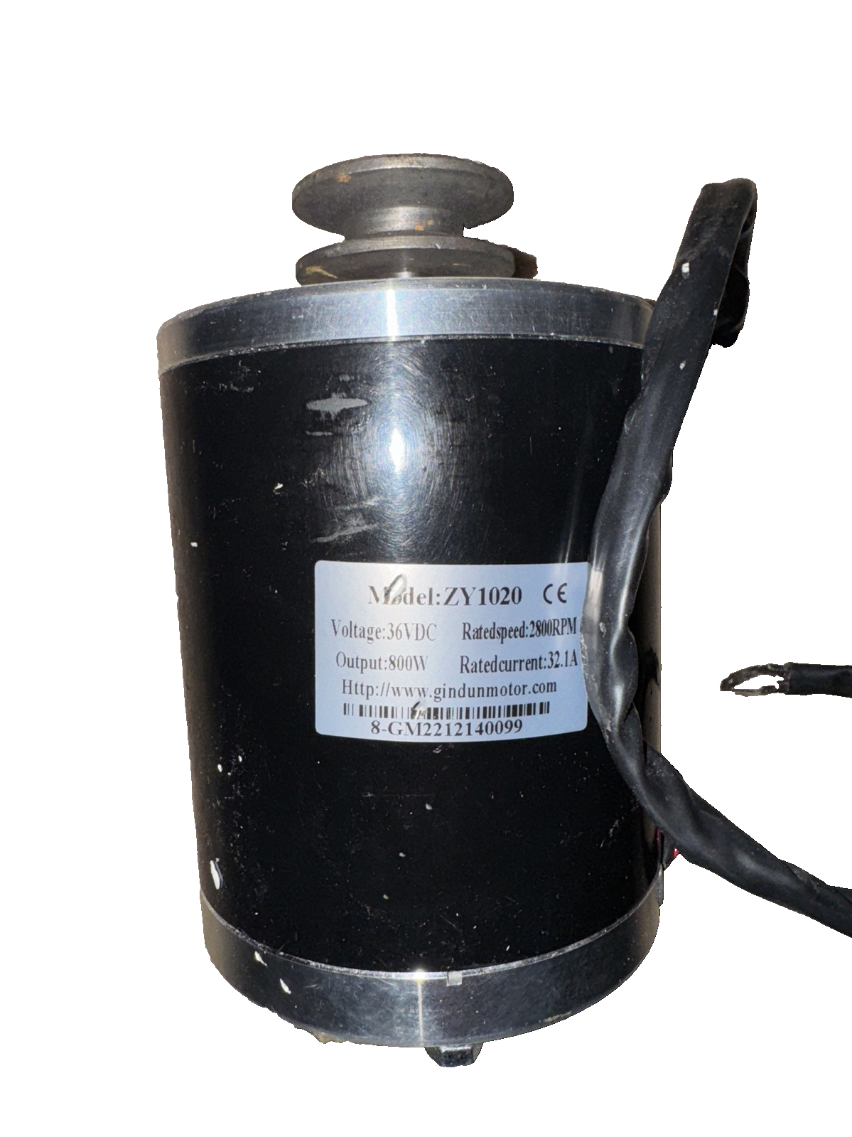 ZY1020 24V 36V 48V 500W Type A Pulley High Speed DC Brush Motor