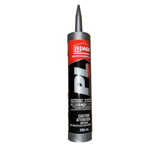LePage PL Premium MAX Construction Adhesive, Interior/Exterior, No Shrinking, 26