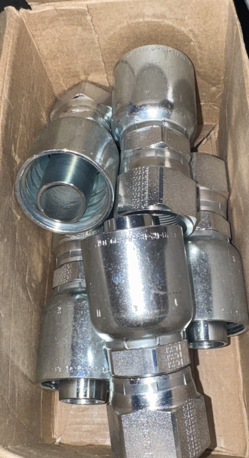 Crimp Style Hydraulic Hose Fitting - 43 Series Fittings 1XU43-16-16 5 Pack