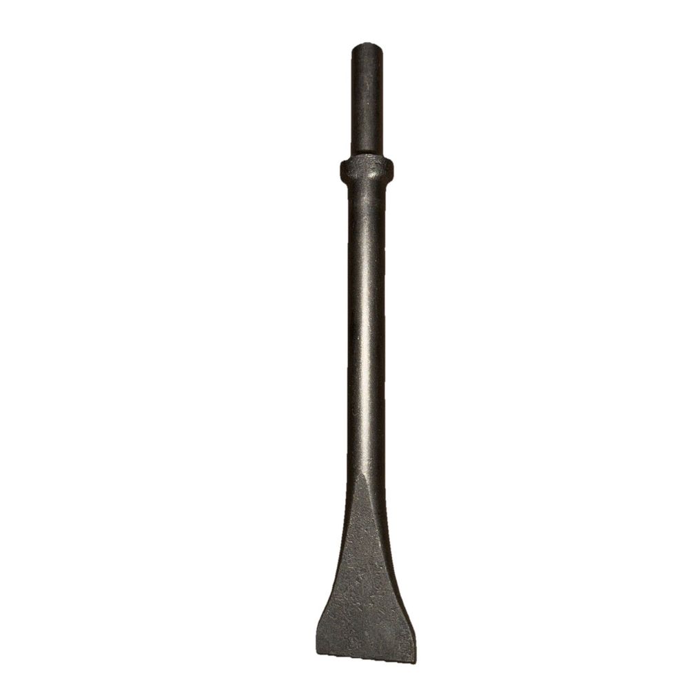 10/24T Air Impact Chisel 12" Long, Unbranded – a black shovel with a handle on a white background