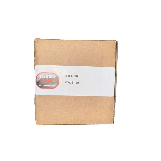 3-C-5876 CW, S400 Turbo International – a box of cardboard paper with a white label
