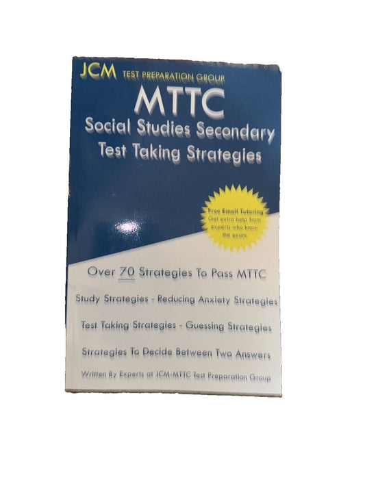MTTC Social Studies Secondary - Test Taking Strategies, DaveyDooDeals – the book cover for the book, ' social skills for the social skills '