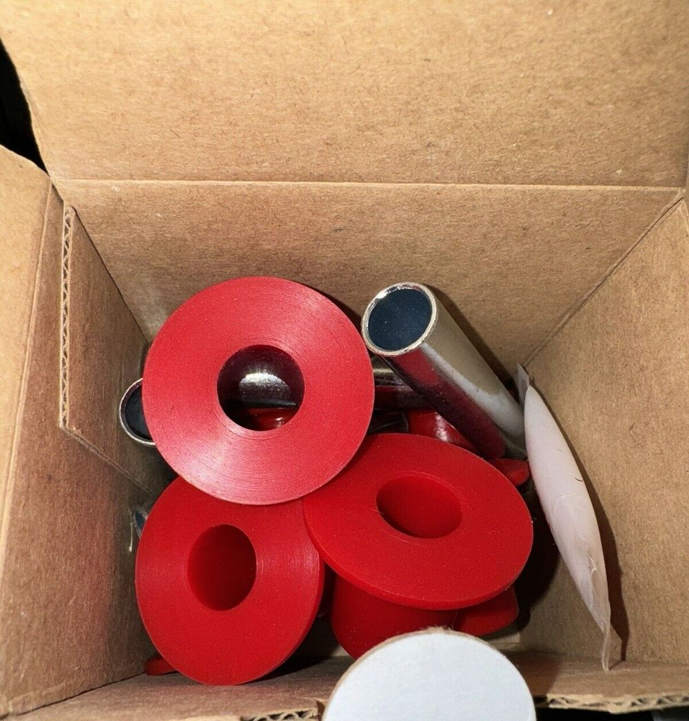 Prothane 4-1005 Red Spring Eye Bushing Kit with 1" ID Spring Eye – a box of red and white candles